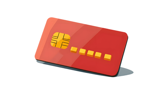 A modern credit card with a chip and security features ideal for finance and banking concepts png