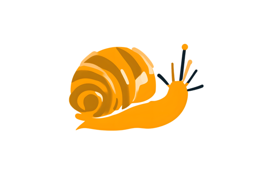 A vibrant snail with a striped shell perfect for nature and educational content png