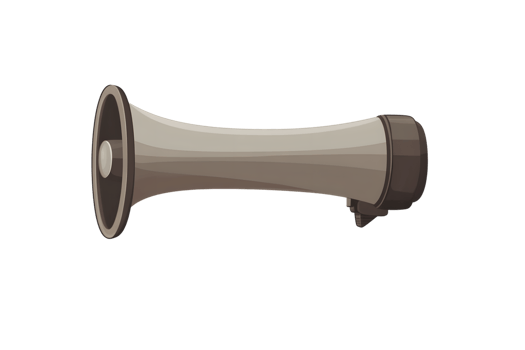 A vintagestyle megaphone for communication and announcements ideal for events rallies and p png