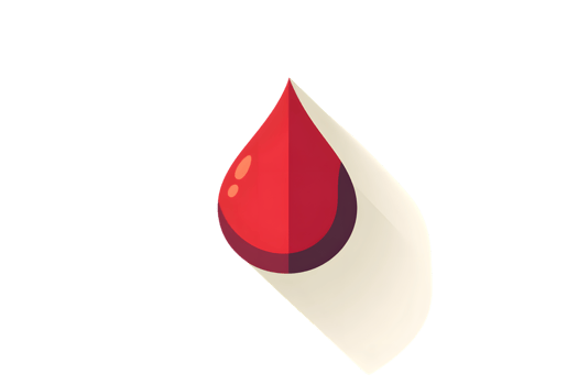 Blood Drop on White Surface Medical Health and Science Icon Design png