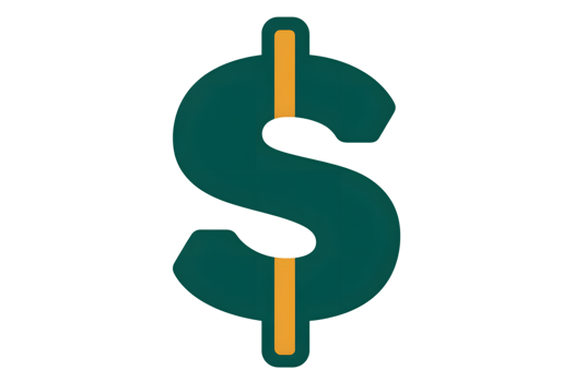 Dollar Sign Icon with Modern Design Elements for Finance and Business Concepts png