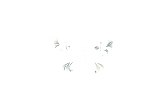 Elegant White Butterfly Design on Black Background for Decorative and Artistic Purposes png