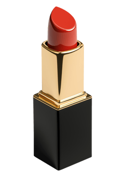 Tube with red lipstick isolated on transparent background png