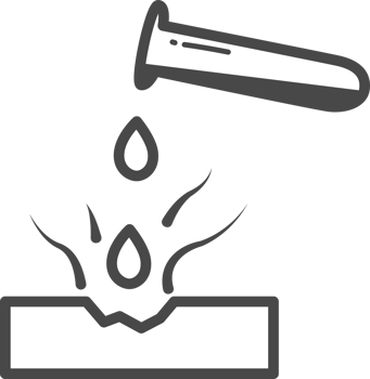 Corrosive substances illustration for coloring. png