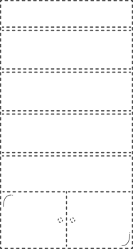 Dotted line of home furniture. Bookshelf. png