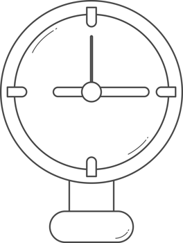 Simple clock path for coloring. png