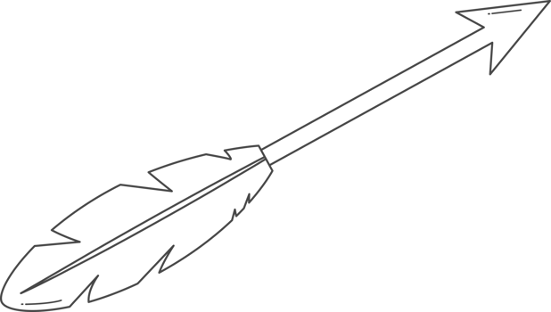Arrow darts illustration fpr coloring. png