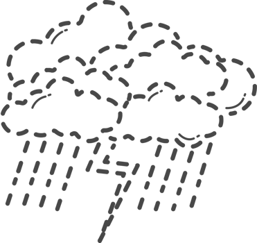Dotted climate change illustration. Thunderstorm. png