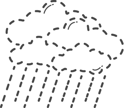 Dotted climate change illustration. Heavy rain. png