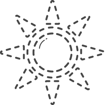 Dotted climate change illustration. Sunny. png