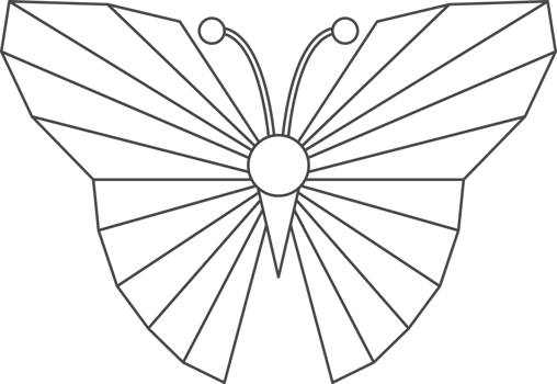 Butterfly illustration for coloring. png