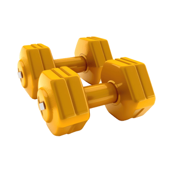 color dumbbells heavy for sport png