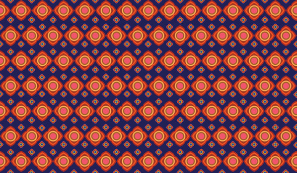 abstract flower on deep blue background. vector
