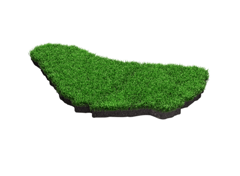 Barbados Map Soil Land Geology Cross Section Green Grass And Rock Ground Texture 3d Illustration png