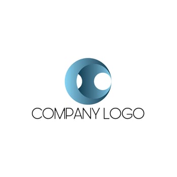 Round elegant logo symbol vector