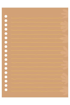 Blank Journal, Notepad, Planner Label, Paper Sheet, Sticky Note Illustration vector