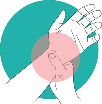 Hand and Leg Injury Illustration on White Background vector