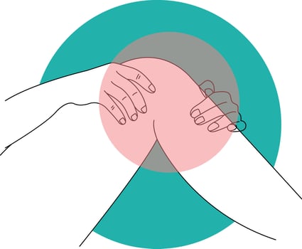 Hand and Leg Injury Illustration with Cartoon Design. vector