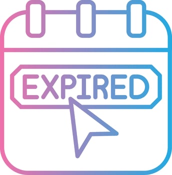 Expired Clean Frame Object vector