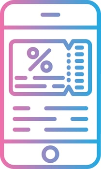 Discount Voucher Compact Web Symbol vector