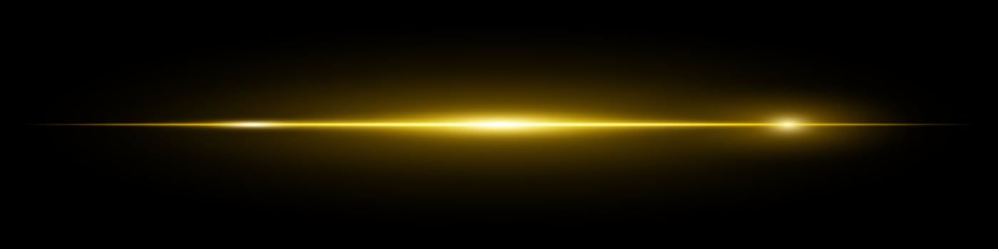 A glowing light beam on a black background vector