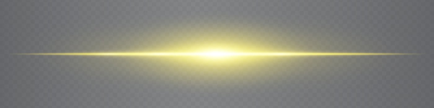 A glowing yellow light on a gray background vector