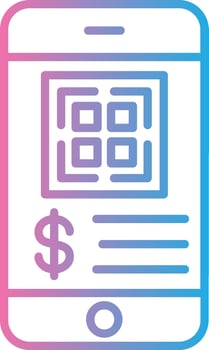 Cashless Payment Elegant Shape Symbol vector