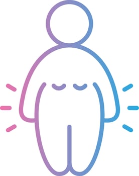 Obesity Interactive UI Design vector