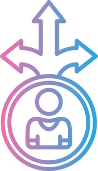 Decision UX Focused Shape vector