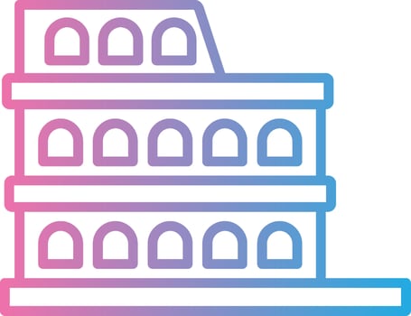 Colosseum Minimal Graphic Visual vector