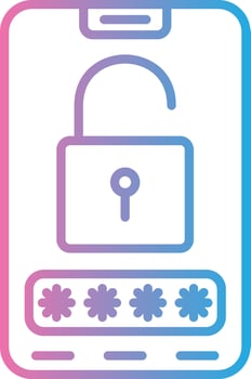 Password Elegant Flat Illustration vector