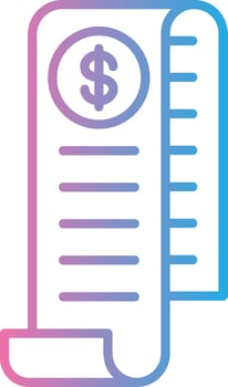 Receipt Minimal Design Badge vector