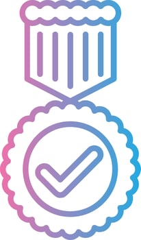 Medal Pastel Tone Form vector