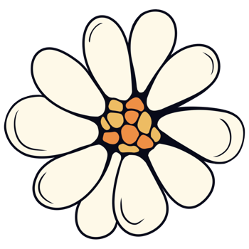 Retro Daisy Power Pattern png