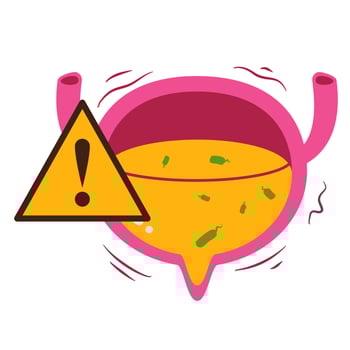Urinary tract infection illustration vector