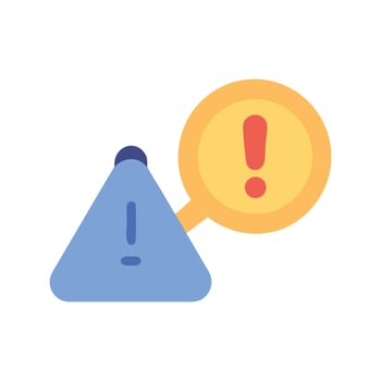 Alert and Warning Sign Illustrations on Black Background vector