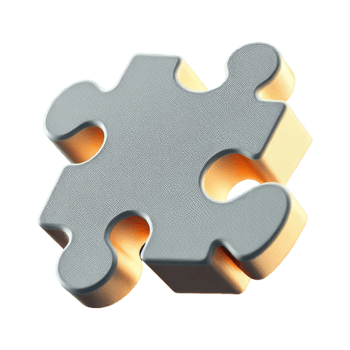 Single Jigsaw Puzzle Piece with Textured Surface Ideal for Game and Strategy Concepts png