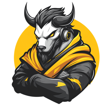 Powerful gaming character on a transparent background png