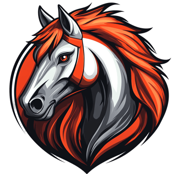 Majestic horse head design on transparent background png