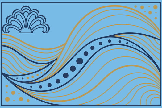 modern Wave Digital Abstract vector
