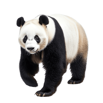 a panda bear isolated on transparent background png