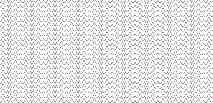 Wavy shapes line art seamless geometric patterns illustration vector