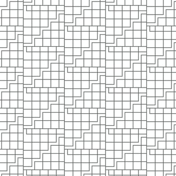 Seamless and minimal geometric black and white pattern design vector