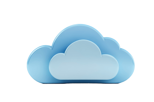 Light blue cloud graphic design element. png
