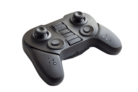 Close up view of a modern controller png