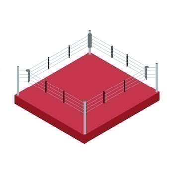 Boxing Arena Illustration vector