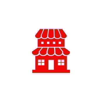Booth shop store graphic design vector