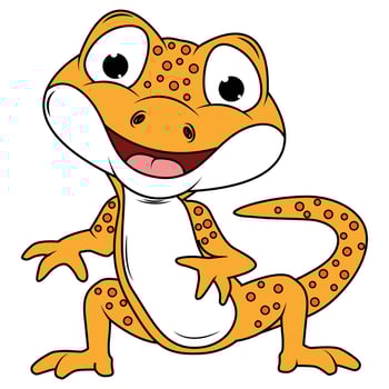 Newt Animal Cartoon Illustration vector