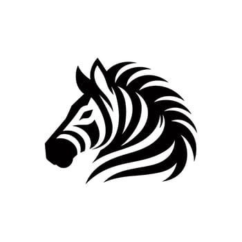 Vintage Zebra Head Logo Emblem vector