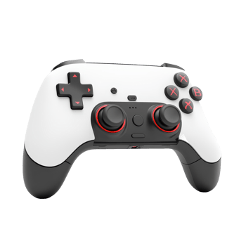 White controller with red accents. png
